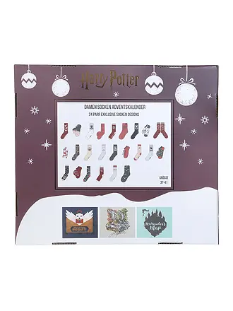 SOCKSWEAR | Socken Adventkalender HARRY POTTER bunt | 